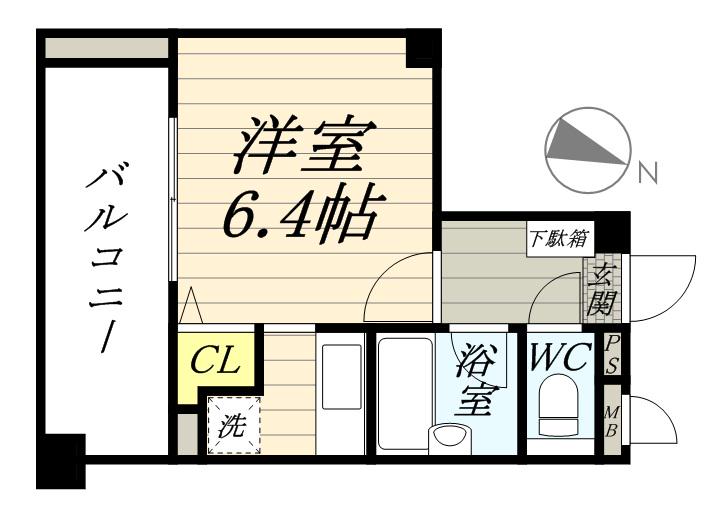 セントハイランド大塚(1K/6階)の間取り写真