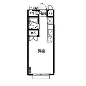 エステートピア上連雀(ワンルーム/2階)の間取り写真