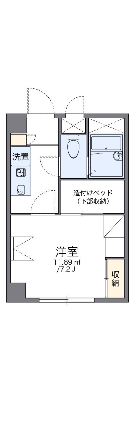レオパレス御代の台 1階階 間取り