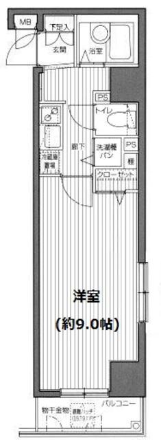 ガラ・ステージ麻布十番 7階階 間取り