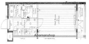 プレール・ドゥーク東中野(1K/4階)の間取り写真