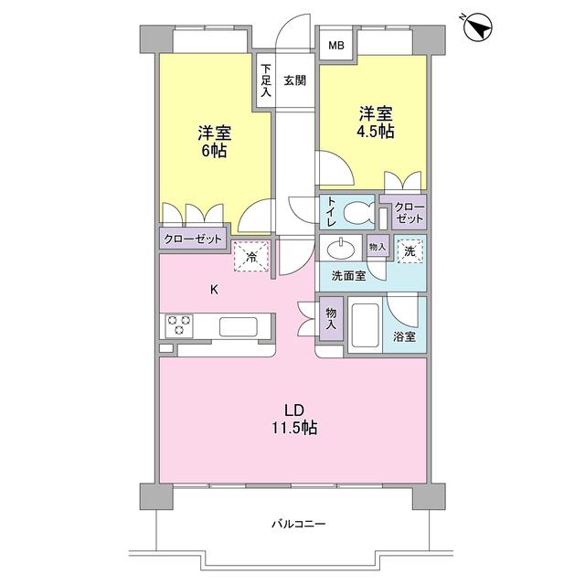 コートメドウ 3階階 間取り