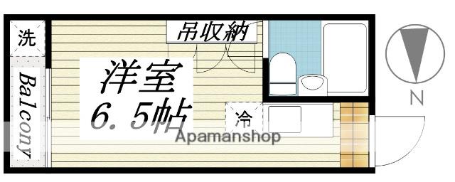 メゾン・ド・カメリヤ(ワンルーム/4階)の間取り写真