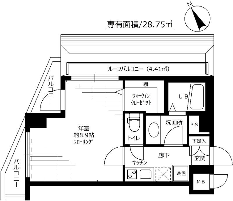 ステージファースト青山 5階階 間取り