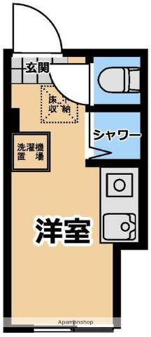 グラード中野中央(ワンルーム/1階)の間取り写真