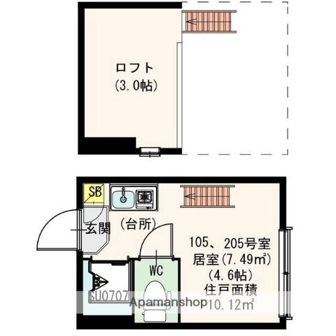 DHG快(ワンルーム/1階)の間取り写真