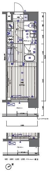 メインステージ板橋本町(1K/9階)の間取り写真