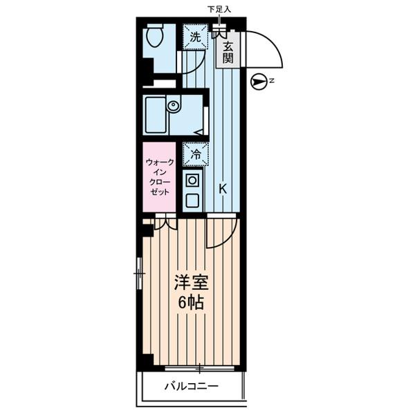プレミアムバリュー板橋徳丸(1K/3階)の間取り写真