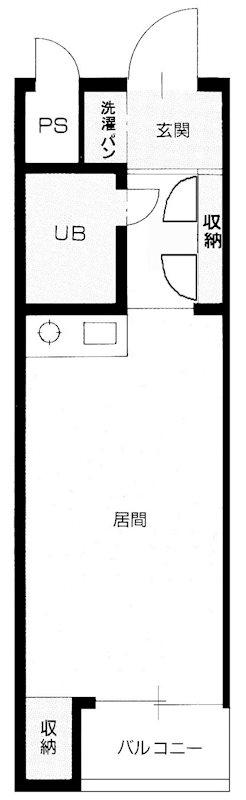 メインステージ池袋本町第2(ワンルーム/2階)の間取り写真