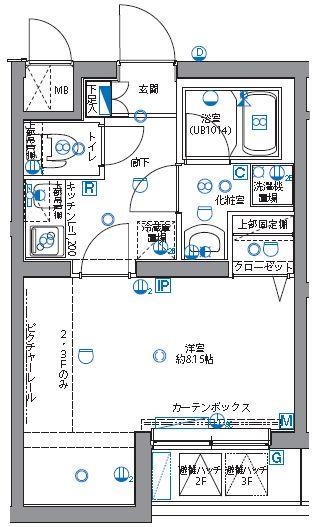 パティーナ志村坂上(1K/4階)の間取り写真