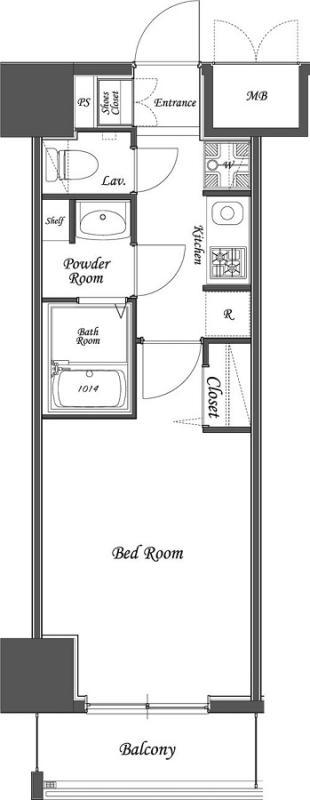 Nステージ本蓮沼(1K/10階)の間取り写真