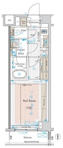 ブライズ中野江古田(1K/1階)の間取り写真