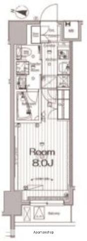 メイクス新中野アジールコート(1K/6階)の間取り写真