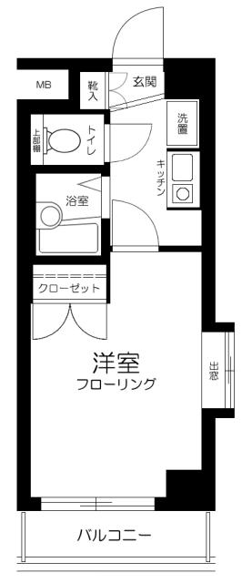 エスコート中野大和町 4階階 間取り