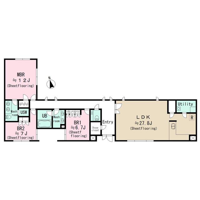 ヒルグラン代々木(3LDK/1階)の間取り写真