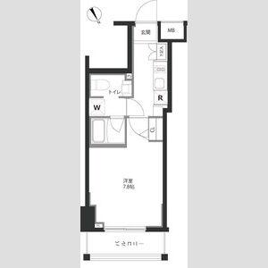 ジェノヴィア新宿御苑グリーンヴェール(1K/9階)の間取り写真
