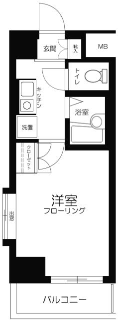 エスコート代田橋 3階階 間取り