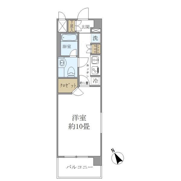 エコロジー上板橋レジデンス(1K/3階)の間取り写真