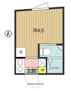 アスパイア新宿(1K/3階)の間取り写真