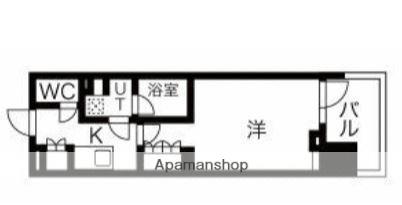 NSパークレジデンス新宿御苑(1K/5階)の間取り写真