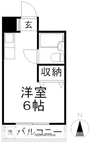 メゾンコーヨー(ワンルーム/3階)の間取り写真
