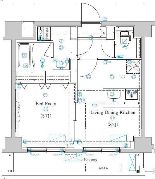 ラフィスタときわ台(1LDK/5階)の間取り写真