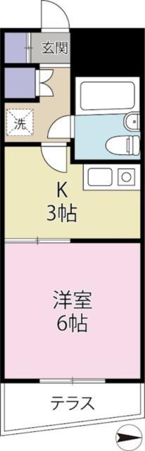 エクセレント東中野 1階階 間取り