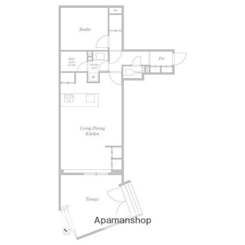 ACP RESIDENCE 新江古田(1SLDK/B1階)の間取り写真