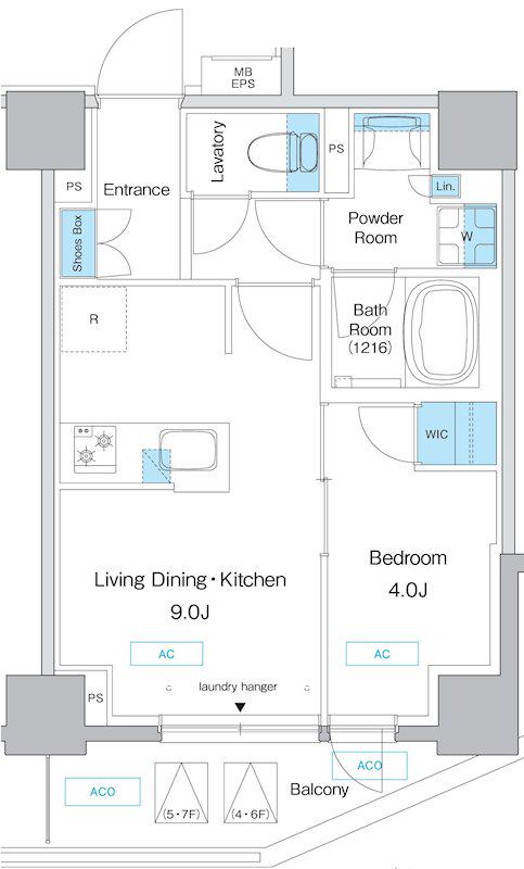 プレディアコート板橋(1LDK/6階)の間取り写真