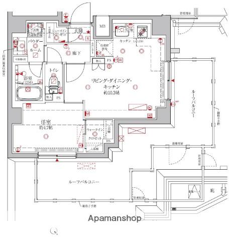 クレイシアIDZ練馬富士見台(1LDK/8階)の間取り写真