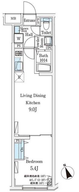 CREATIF駒澤大学前(1LDK/2階)の間取り写真