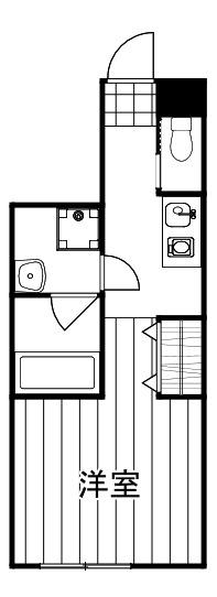 デュオメゾン中野サウス(1K/1階)の間取り写真