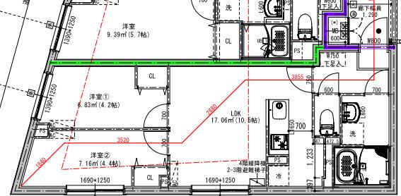 G.T.A. 中野坂上(2LDK/4階)の間取り写真