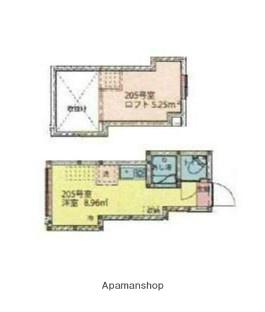 アーバンプレイス中野ⅩⅢ(ワンルーム/2階)の間取り写真