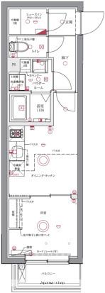 ユリカロゼ成増(1DK/1階)の間取り写真