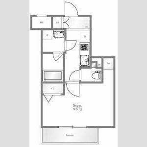 スカイコート板橋本町Ⅱ(1K/3階)の間取り写真