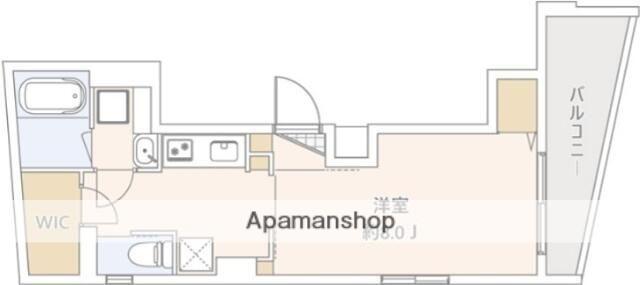 GRANDUO高円寺5(1K/2階)の間取り写真
