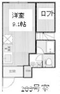 キングハウス椎名町(ワンルーム/1階)の間取り写真