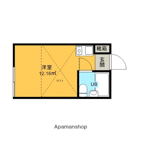 ライフガーデン野方(ワンルーム/2階)の間取り写真