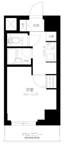 サンテミリオン池上駅前(1K/10階)の間取り写真
