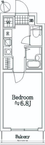 仲池上アートレジデンス(1K/2階)の間取り写真