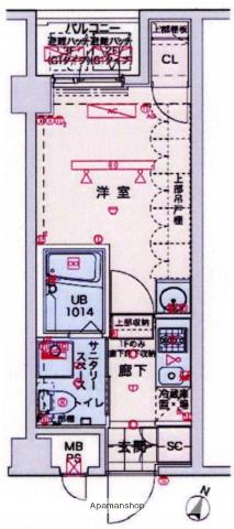 ブライズ大森東(1K/2階)の間取り写真
