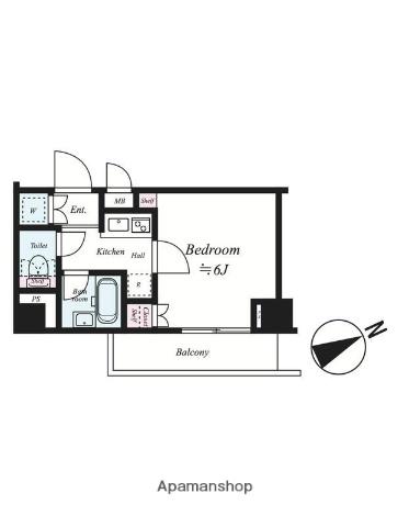 ルーブル雪が谷大塚 5階階 間取り