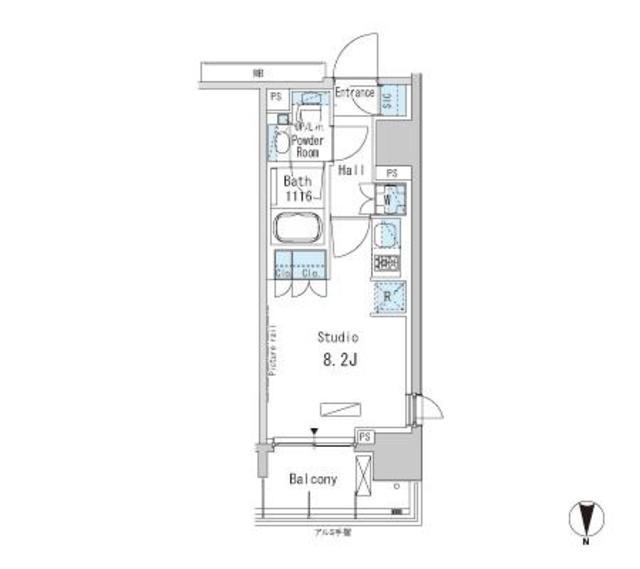 パークアクシス蒲田ステーションゲート(ワンルーム/10階)の間取り写真
