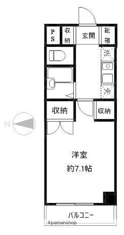 アーツ芝浦(1K/11階)の間取り写真