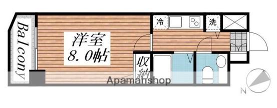 メゾン・ド・ヴィレ目黒(1K/7階)の間取り写真