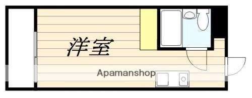 レジダンスイン目黒(ワンルーム/2階)の間取り写真