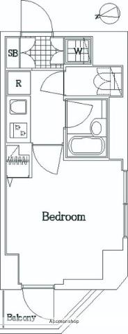 AMAVEL大森(1K/3階)の間取り写真