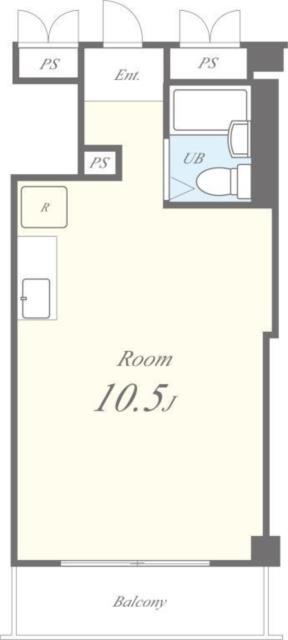 セレステ三軒茶屋(ワンルーム/2階)の間取り写真