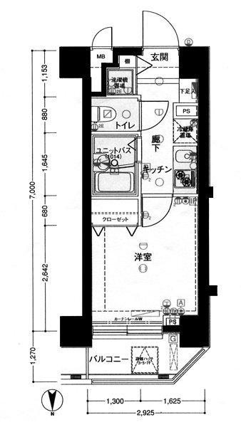 メインステージ恵比寿東 2階階 間取り
